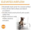 imageKampampH Pet Products Original Elevated Pet Cot Tan with Microfleece PadChocolateBlack Mesh