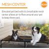 imageKampampH Pet Products Original Pet Cot Elevated Dog Bed ampamp Cot Canopy ChocolateBlack Mesh LargeChocolateBlack Mesh