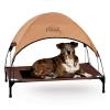 imageKampampH Pet Products Original Pet Cot Elevated Dog Bed ampamp Cot Canopy ChocolateBlack Mesh LargeChocolateBlack Mesh