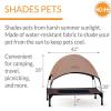 imageKampampH Pet Products Original Pet Cot Elevated Dog Bed ampamp Cot Canopy ChocolateBlack Mesh LargeChocolateBlack Mesh