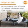 imageKampampH Pet Products Original Pet Cot Elevated Dog Bed ampamp Cot Canopy ChocolateBlack Mesh LargeGrayBlack Mesh