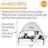 imageKampampH Pet Products Original Pet Cot Elevated Dog Bed ampamp Cot Canopy ChocolateBlack Mesh LargeGrayBlack Mesh
