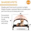 imageKampampH Pet Products Outdoor Elevated Dog Cot Canopy Cooling Sun Tent Shades Pets Washable WaterResistant Designed to Fit KampampH Large Elevated Dog Cots Sold Separately  Large 42 X 30in TanTan