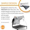 imageKampampH Pet Products Outdoor Elevated Dog Cot Canopy Cooling Sun Tent Shades Pets Washable WaterResistant Designed to Fit KampampH Large Elevated Dog Cots Sold Separately  Large 42 X 30in TanGray