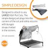 imageKampampH Pet Products Outdoor Elevated Dog Cot Canopy Cooling Sun Tent Shades Pets Washable WaterResistant Designed to Fit KampampH Large Elevated Dog Cots Sold Separately  Large 42 X 30in TanGray
