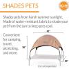 imageKampampH Pet Products Outdoor Elevated Dog Cot Canopy Cooling Sun Tent Shades Pets Washable WaterResistant Designed to Fit KampampH Large Elevated Dog Cots Sold Separately  Large 42 X 30in TanTan