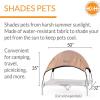 imageKampampH Pet Products Outdoor Elevated Dog Cot Canopy Cooling Sun Tent Shades Pets Washable WaterResistant Designed to Fit KampampH Large Elevated Dog Cots Sold Separately  Large 42 X 30in TanTan