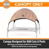 imageKampampH Pet Products Outdoor Elevated Dog Cot Canopy Cooling Sun Tent Shades Pets Washable WaterResistant Designed to Fit KampampH Large Elevated Dog Cots Sold Separately  Large 42 X 30in TanTan