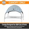 imageKampampH Pet Products Outdoor Elevated Dog Cot Canopy Cooling Sun Tent Shades Pets Washable WaterResistant Designed to Fit KampampH Large Elevated Dog Cots Sold Separately  Large 42 X 30in TanGray