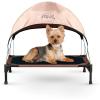 imageKampampH Pet Products Original Pet Cot Elevated Dog Bed ampamp Cot Canopy ChocolateBlack Mesh LargeChocolateBlack Mesh
