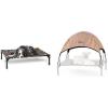 imageKampampH Pet Products Original Pet Cot Elevated Dog Bed ampamp Cot Canopy ChocolateBlack Mesh LargeRealtree Edge CamoBlack Mesh