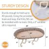 imageKampampH Pet Products Deluxe Kitty Sill w Bolster Cat Window Bed Cat Window Perch for Large Cats Cat Window Hammock Cat Window Seat Window Cat Bed Cat Perch Cat Hammock Tan Leopard PrintTanKitty Print