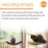 imageKampampH Pet Products EZ Mount Cat Scratcher Kitty Sill Window Sill Cat Bed Cat Window Bed Cat Furniture Cat Window Hammock Sturdy Cat Window Perch for Large Cats Cat Hammock for Window Cat PerchKitty Sill Refill