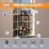 imageKampampH Pet Products EZ Mount Cat Window Perch 4 Level Kitty Sill with Cat Grass Grow Station Quad Stack  Tower Hammock Window Bed for Indoor Home Grown Grass Cat Toy for Bored Indoor Adult Cats