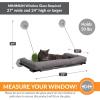 imageKampampH Pet Products EZ Mount Cat Window Perch Deluxe Bolstered Kitty Sill with Cat Grass Grow Station  Hammock Window Bed for Indoor Pets Home Grown Grass Cat Toys for Bored Indoor Adult Cats