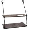 imageKampampH Pet Products EZ Mount Window Sill Cat Bed Cat Window Hammock Sturdy Cat Window Perch for Large Cats Cat Window Bed Cat Furniture Cat Hammock for Window Cat Perch Cat Shelf  Triple Stack Gray12 X 23 Inches