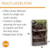 imageKampampH Pet Products EZ Mount Window Sill Cat Bed Cat Window Hammock Sturdy Cat Window Perch for Large Cats Cat Window Bed Cat Furniture Cat Hammock for Window Cat Perch Cat Shelf  Double Stack Gray12 X 23 Inches
