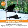 imageKampampH Pet Products EZ Mount Window Sill Cat Bed Cat Window Hammock Sturdy Cat Window Perch for Large Cats Cat Window Bed Cat Furniture Cat Hammock for Window Cat Perch Cat Shelf  Triple Stack Gray12 X 23 Inches