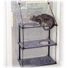 imageKampampH Pet Products EZ Mount Window Sill Cat Bed Cat Window Hammock Sturdy Cat Window Perch for Large Cats Cat Window Bed Cat Furniture Cat Hammock for Window Cat Perch Cat Shelf  Double Stack Gray12 X 23 Inches