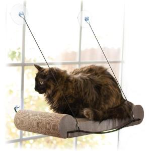 imageKampampH Pet Products EZ Mount Cat Scratcher Kitty Sill Window Sill Cat Bed Cat Window Bed Cat Furniture Cat Window Hammock Sturdy Cat Window Perch for Large Cats Cat Hammock for Window Cat PerchKitty Sill