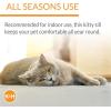 imageKampampH Pet Products Cat Window Perch Kitty Sill with Washable Cushion Bed Cover  Sturdy Cat Window Hammock Holds 40LBS for Large Cats Window Bed Seat for Indoor Pets  UnheatedZebra