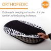 imageKampampH Pet Products Cat Window Perch Kitty Sill with Washable Cushion Bed Cover  Sturdy Cat Window Hammock Holds 40LBS for Large Cats Window Bed Seat for Indoor Pets  UnheatedZebra