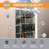 imageKampampH Pet Products EZ Mount Cat Window Perch Townhouse with Cat Grass Grow Station  Multiple Level Tower Hammock Window Bed for Indoor Pets Home Grown Grass Cat Toys for Bored Indoor Adult Cats