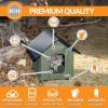 imageKampampH Pet Products Elevated Outdoor Cat House for Outside Cats  Outdoor Cat Shelter Insulated Water Resistant 2 Vinyl Door Flaps ToolFree Assembly Feral Cat Shelter House for Outside Unheated