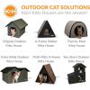 imageKampampH Pet Products Elevated Outdoor Cat House for Outside Cats  Outdoor Cat Shelter Insulated Water Resistant 2 Vinyl Door Flaps ToolFree Assembly Feral Cat Shelter House for Outside  Heated