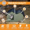 imageKampampH Pet Products Heated Elevated Outdoor Cat House for Outside Cats  ExtraWide  Large Outdoor Cat Shelter Insulated Water Resistant 2 Vinyl Doors ToolFree Assembly Feral Shelter for Outside