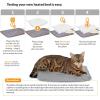 imageKampampH Pet Products Heated Elevated Outdoor Cat House for Outside Cats  ExtraWide  Large Outdoor Cat Shelter Insulated Water Resistant 2 Vinyl Doors ToolFree Assembly Feral Shelter for Outside
