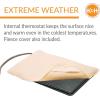 imageKampampH Pet Products Heated Extreme Weather Cat Pad Outdoor Waterproof Cat Heated Bed Pet Warmer for Outside and Feral Cats Indoor and Outdoor Warming Cat House Mat Black Small 125x185in 40WRecyclable Box