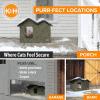 imageKampampH Pet Products Outdoor Cat House ExtraWide Unheated Cat Shelter for Two Olive 265 X 215 X 155 InchesHeated