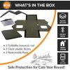 imageKampampH Pet Products Outdoor Cat House ExtraWide Unheated Cat Shelter for Two Olive 265 X 215 X 155 InchesUnheated