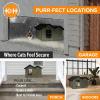 imageKampampH Pet Products Outdoor Cat House ExtraWide Unheated Cat Shelter for Two Olive 265 X 215 X 155 InchesUnheated