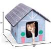 imageKampampH Pet Products Outdoor Kitty House Outdoor Cat House for Outside Community Cats Strays and Ferals Insulated Shelter Cold Weather House for Winter 19 X 22 X 17 Inches Unheated Cottage DesignCottage