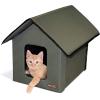 imageKampampH Pet Products Outdoor Kitty House Outdoor Cat House for Outside Community Cats Strays and Ferals Insulated Shelter Cold Weather House for Winter 19 X 22 X 17 Inches Unheated Cottage DesignOliveOlive