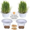 imageKampampH Pet Products Cat Grass Grow Station Growing Cup Refills for KampampH EZ Mount Products  Healthy Home Grown Grass Cat Toys for Bored Indoor Adult Cats Farmed in USA NonGMO  Refill ONLY  2 Pack