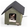 imageKampampH Pet Products Elevated Outdoor Cat House for Outside Cats  Outdoor Cat Shelter Insulated Water Resistant 2 Vinyl Door Flaps ToolFree Assembly Feral Cat Shelter House for Outside  Heated