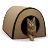 imageKampampH Pet Products Thermo Mod Kitty Shelter Waterproof Outdoor Heated Cat House Gray 21 X 14 X 13 InchesTan