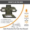 imageKampampH Pet Products Elevated Outdoor Cat House for Outside Cats  ExtraWide  Large Outdoor Cat Shelter Insulated Water Resistant 2 Vinyl Door Flaps ToolFree Assembly Feral Cat Shelter for Outside