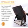 imageKampampH Pet Products Heated MultiKitty AFrame Outdoor Cat House Feral Cat Shelter with Escape Door Chocolate 35 X 205 X 20 Inches Heated