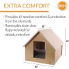 imageKampampH Pet Products Thermo Birchwood Manor Kitty Home Heated Real Birchwood 18 X 16 X 15 InchesUnheated