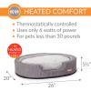 imageKampampH Pet Products Indoor Heated Dog Bed ThermoSnuggly Sleeper Gray Medium 26 X 20 X 55 InchesGrayGray