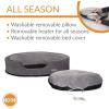 imageKampampH Pet Products Indoor Heated Dog Bed ThermoSnuggly Sleeper Gray Medium 26 X 20 X 55 InchesGrayGray