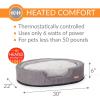 imageKampampH Pet Products Indoor Heated Dog Bed ThermoSnuggly Sleeper Gray Medium 26 X 20 X 55 InchesGrayGray