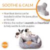 imageKampampH Pet Products Mothers Heated Dog Bed  Anxiety Relief Toy  Gray 16 X 20 Inches ExtraLarge for Dogs130L x 110W x 50Th