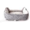 imageKampampH Pet Products Mothers Heated Dog Bed  Anxiety Relief Toy  Gray 16 X 20 Inches ExtraLarge for Dogs200L x 160W x 80Th