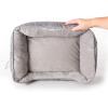 imageKampampH Pet Products Mothers Heated Dog Bed  Anxiety Relief Toy  Gray 16 X 20 Inches ExtraLarge for Dogs200L x 160W x 80Th