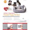 imageKampampH Pet Products Mothers Heated Dog Bed  Anxiety Relief Toy  Gray 16 X 20 Inches ExtraLarge for Dogs200L x 160W x 80Th